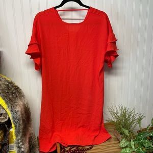 Maurice Red Mini Dress Size Small